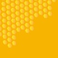Yellow honeycomb monochrome