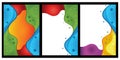 WebAbstract colorful geometric, Modern design A4.