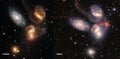 Webb and Hubble telescopes comparisons visual gains.