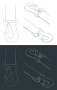 Webbing sling hook blueprints