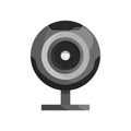 Webcam icon, black monochrome style Royalty Free Stock Photo