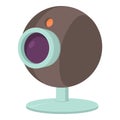 Webcam icon, cartoon style Royalty Free Stock Photo