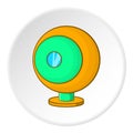 Webcam icon, cartoon style Royalty Free Stock Photo