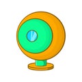 Webcam icon, cartoon style Royalty Free Stock Photo