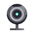 Webcam icon in cartoon style Royalty Free Stock Photo