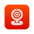 Webcam icon digital red Royalty Free Stock Photo