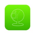 Webcam icon green vector Royalty Free Stock Photo