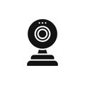 Webcam icon isolated on white background Royalty Free Stock Photo