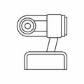 Webcam icon in outline style Royalty Free Stock Photo