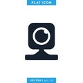 Webcam Icon Vector Design Template.