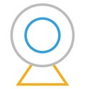 Webcam Isolated Line With Color Vector Icon Editable Royalty Free Stock Photo