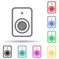 Webcam multi color style icon. Simple thin line, outline vector of web icons for ui and ux, website or mobile application Royalty Free Stock Photo