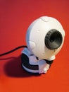 Webcam on Red Royalty Free Stock Photo