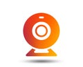 Webcam sign icon. Web video chat symbol.