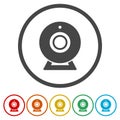 Webcam sign icon. Web video chat symbol. Royalty Free Stock Photo