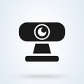Webcam. vector Simple modern icon design illustration