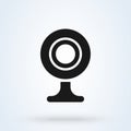 Webcam. vector Simple modern icon design illustration