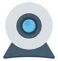 webcam, web camera, Isolated Vector icons that can be easily modified or edit Royalty Free Stock Photo