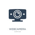 webcamera icon in trendy design style. webcamera icon isolated on white background. webcamera vector icon simple and modern flat