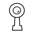 WebCamera icon vector isolated on white background, WebCamera sign , linear symbol and stroke design elements in outline style