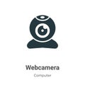 Webcamera vector icon on white background. Flat vector webcamera icon symbol sign from modern computer collection for mobile Royalty Free Stock Photo