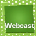 Webcast Green Basic Symbol Squares Royalty Free Stock Photo