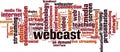 Webcast word cloud Royalty Free Stock Photo