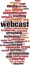 Webcast word cloud Royalty Free Stock Photo