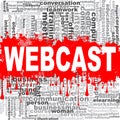 Webcast word cloud Royalty Free Stock Photo