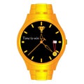 WebHand watch with arrows -gold wrist watch