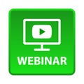 Webinar button Royalty Free Stock Photo