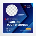 Webinar meeting invite design template.