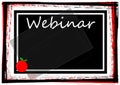 Webinar blackboard Royalty Free Stock Photo