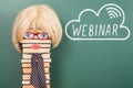 Webinar education concept Royalty Free Stock Photo