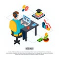 Webinar Isometric Flyer