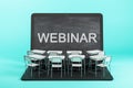 Webinar and online knowledge concept