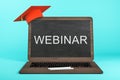 Webinar and online knowledge concept