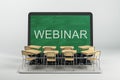 Webinar and online seminar concept