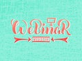 Webinar register hand drawn lettering