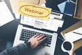 Webinar Technology Webcast Website Concept Royalty Free Stock Photo