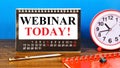 Webinar today. The inscription of the text of the operational plans in your calendar.