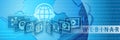Webinar Training Online Education Banner Royalty Free Stock Photo