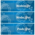 Webinar Webcast Podcast Business Theme Background Royalty Free Stock Photo