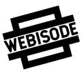 Webisode black stamp Royalty Free Stock Photo