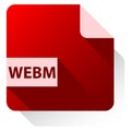 webm video format icon
