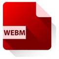 webm video format icon Royalty Free Stock Photo