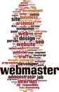 Webmaster word cloud