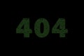 Webmasters Day. text 404 from binary code in green tones Royalty Free Stock Photo