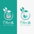 WebOlive Oil Logo Template Design Vector Royalty Free Stock Photo