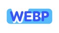 WEBP Image Format Logo, Web Graphics Compression Icon, vector design Generative AI Royalty Free Stock Photo